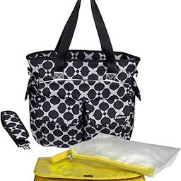 Moppets Unisex-Child Baby Diaper Casual Mother Bag With Insulated Bottle Pockets, Wet Bag And Diaper Changing Mat With 12 Pockets/Cross-Body Strap/Stroller Hooks (Modern Black)-image-36