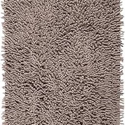 SARAL HOME EASY LIVING Cotton Shaggy Anti-Skid Rectangular Solid Bath Mat Soft & Super Absorbent Mats for Shower Washable,Non-Slip & Quick-Drying Mats for Home/Kitchen/Office(Grey,40X60cm)-image-21