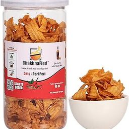 ChakhnaFied Crispy Crispy Oats - Peri Peri Chips | High Fiber & Protein Evening Snacks | Healthy And Tasty Guilt-Free Traditional Snacks | Perfect For Gifting Also | 130g Each, Pack Of 1-image-72