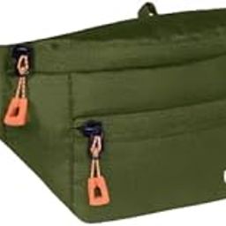 RAFEYA Bag Lightweight Waist Pack with Multiple Pockets for Hands-Free Convenience on The Go Green Colored (RB-006)-image-12