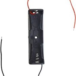 Electronic Spices 18650 3.7v 1 Battery Holder Plastic Case With Wire Pack of 10 (1 X 3.7v = 3.7volt)-20