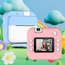 ELECRANGE Mini Camera Printer – Inkless Bluetooth HD Photo Printer | Click & Print Instantly | Compatible with Android & iOS | 2 Paper Roll & Lanyard | Print Pictures & Labels | Best Gift for Kids-image-41