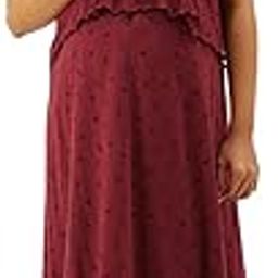 Nejo Feeding/Nursing Maternity Dress- NJS001 Red Bird-image-41