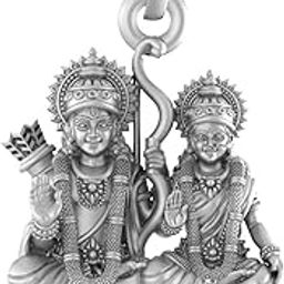 Sterling Silver (92.5% purity) God Ram Pendant for Men & Women Pure Silver Bhagwan Shri Ram Sita Locket for Good Health & Wealth-picture-16