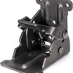 Honbuty Table Leg Folding Brackets, Foldable Hinge Hardware, Self- Lock Extension Collapsible Shelf Bracket Support for Bed Leg, Wall Shelf, Saving Space-27
