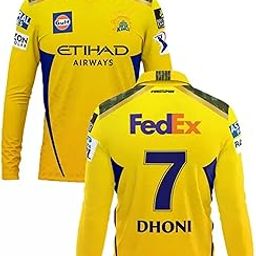 RJM CSK Jersey MS Dhoni 7|Chennai Cricket Team Full Sleeve Jersey 2025 Boys & Men & Kids-image-93