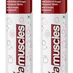 Vitamuscles Apple Cider Vinegar Effervescent Tablets, With Mother of Vinegar, Pomegranate Extract, Vitamin B6 & B12, Sugar Free (30 Tablets)-2