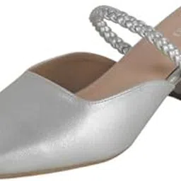 metro Women's Froh Feet Fashionable Block Heel Mules Featuring a Square Toe Design,-picture-45