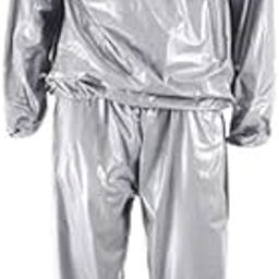 UJEAVETTE 4xFitness Sauna Suit Exercise Gym Home Sweat Suit Hoodie Pants Yellow M-image-64