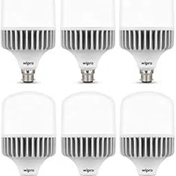 Wipro Garnet 40W Led Bulb B22 Cool Day Light (Pack of 6, White)-picture-1