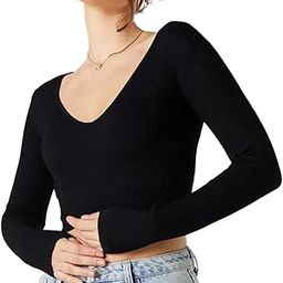 PUERY Basic Comfy Cotton Women's Stylish Full Sleeves V Neck Saree Black Blouse Women Readymade-picture-53