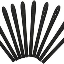 Pack of 10 Silicone Rubber Eyeglasses Spectacle Reading Glasses Temple Cover End Tips Ear Socks Tubes Replacement Kit Black-image-42