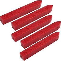 Street27® 5pcs Wax Seal Sticks, Totem Fire Manuscript Sealing Wax Sticks for Postage Letter Retro Vintage Wax Seal Stamp (Flashing Red Wine)-16