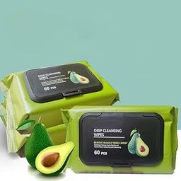 Makeup remover wipes, Facial cleansing wipes, Deep Cleansing face wipes, Makeup remover wipes for sensitive skin, Men,Women Hydrating, Refreshing, Soothing (Pack of 2) 120 Pcs-image-39
