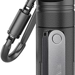 Portable Pill Box with Carabiner Waterproof Tight-Seal Travel Aluminum Alloy 3.94 inches Medication Storage Tube Pill Box Carry-on Emergency Medication Case-26