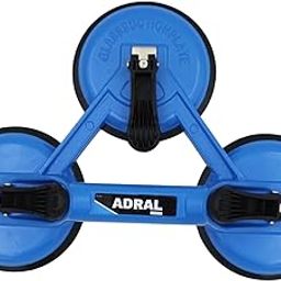 ADRAL Glass Lifter 3 Cup – Heavy Duty Triple Suction Cup Lifter with Nylon Lock Handles | Solid Aluminium Body | Upto 140 kg Load Capacity | Glass Tile Vacuum Lifter for Smooth Surfaces-image-35