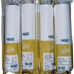 PANTHER INDIA | Pack of 4 | 110gram High Density Spun Pre-Filter, 10 Inch, 5 Micron PP Spun Cartridge, Compatible with Water Purifier Pre-Filter-24