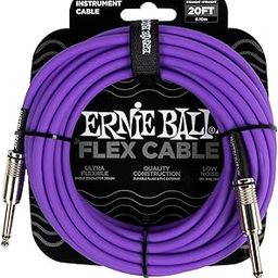 Ernie ball 6420 FLEX Straight to Straight Instrument Cable 20 ft. Purple-image-98