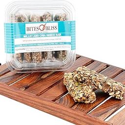Bites of Bliss Millet N Chia Seeds Bar 175g | Contain Nuts, Ragi Flakes & Jaggery | Healthy Protein Snack Bars | All Natural & Gluten Free | Vegan | Pack of 5 x 35g-image-41