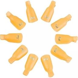 HEAVENGLOW 2xNails Art Gel Caps Soak Off Clip Wearable Fingers Gel Remover Wraps Orange-image-21