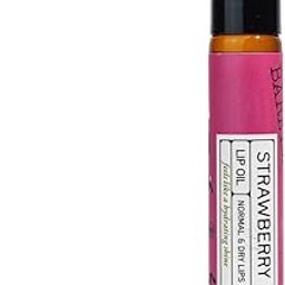 The Bare Bar Strawberry Lip Oil - 10 ml with Jojoba, Coconut, Grapeseed & Olive Oils – Nourishing, Moisturizing & Soothing for Smooth, Supple Lips | Reduces Dryness & Inflammation | Lip Care for Healthy Lips-image-88
