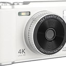 Wisoqu 4K 50MP Digital Camera, Digital Point and Shoot Camera with 16X Digital Zoom, 2.8in Screen Autofocus Compact Small Camera with Flash Anti Shake for Teens Adult Beginner (White)-image-35