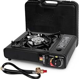 Celwaly Dual Fuel Portable Gas Stove for Propane & Butane, Camping Stove with Single Burner, Propane Adapter Hose and Carrying Case Included, 7800BTUs-image-44
