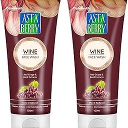 Astaberry Wine Face Wash for helps in cleansing and moisturization of the skin - providing glow and radiance | exerts a powerful antioxidant effect to help delay ageing (Pack of 2 (100ml X 2))-image-46