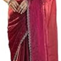Women Rani Embellished Beads and Stones Saree-image-3