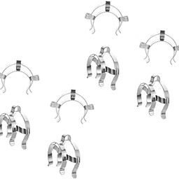 HOMOCONO 8pcs Stainless Steel Clamps for Laboratory Use for Securely Holding Instruments Precision-made Fixing Clamps Strong Clamping Force-image-26