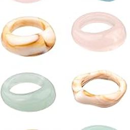 Rings for Women and Girls Aesthetic Stack Ring Set | Multicolor Aesthetic Knuckle Rings Set |Birthday Gift For girls and women Anniversary Gift for Wife-image-42