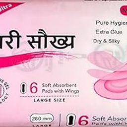 Naari Soukhya Ultra Soft Sanitary Pads with Wings, Large Size 280mm, Pack of 6, Pure Hygienic, Extra Glue-image-63