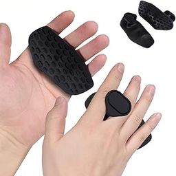 JK STORE Anti-Slip Workout Rubber Weight Grips, Ergonomic Rubber Hand Protector Gloves for Weight Lifting Palm Protection, Anti-Slip Gym Grips for Pull-Ups Training and Exercise Men Women-image-80