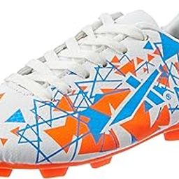 Vector X Nitro-X Kids Football Shoe/Studs for Men/Sports and Athletic Footwear with Synthetic Leather Upper/Comfortable Soccer Shoe (Orange-Black, Size-12)-image-82