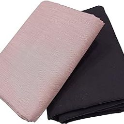 Trouser Shirt Fabric Combo Box (Unstitched, All Weather Fabric, Black Pant+Pink Shirt)-image-76