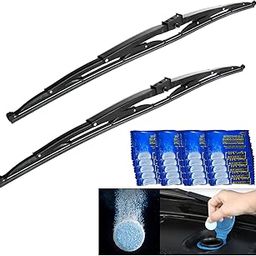 2Pcs 36" Heavy Duty Windshield Saddle Mount Wiper Blade Replacement for Motorhome Recreational Vehicle RV and Bus with 20 Pieces Car Concentrated Washer Tablets 26.5mm 23mm。-image-21