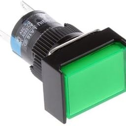 UJEAVETTE 5xDC 24V Push Button Momentary Self Reset Rectangle Switch w/LED Light Green-image-67