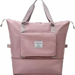 Nylon 40 cm Travel Duffel Bag, Expandable Folding Travel Bag for Women, Lightweight Waterproof Carry Overnight Luggage for Travel (Pink, 40 x 23 x 45 cm)-image-67