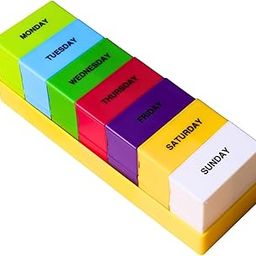 Extra Care Weekly 4-Times-a-Day Pill Box, Multicolor | Morning, Afternoon, Evening, Bedtime Organizer | Durable, Easy-to-Use Medication Case (Pack of 2)-picture-15