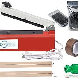 OSFT 10 Inch Impulse Sealing Machine | Table Top Heat Sealer Machine comes with 2 Element, Teflon Cloth, Food grade Pouches and a Screwdriver Set-image-97