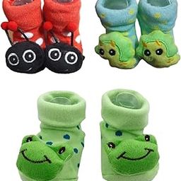 new born shoes booties in attractive design (Pack of 3)-image-21