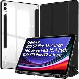 Robustrion Cover for Samsung Tab S10 Plus / S9 FE Plus / S9+ Cover Case 12.4 inch Hybrid Flip Case with [S Pen Holder] for Samsung Tab S9+ / S10+ / S9 FE+ Tablet Cover [Auto Sleep/Wake] - Black-image-24