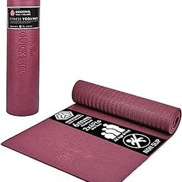 QUICK SHEL Yoga Mat - 4mm Thick, Anti-Skid, Water/Dirt Proof, Lightweight Exercise Mat for Men, Women & Kids | Textured Surface | Material - EVA | 2x6ft Size (Wine)-image-15