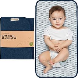 Portable Diaper Changing Pad - Waterproof Foldable Baby Changing Mat - Travel Diaper Change Mat - Lightweight Changing Pads for Baby - Baby Changer - Machine Washable (Navy Blue)-picture-8