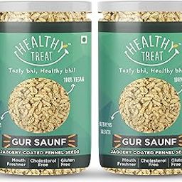 Healthy Treat Gur Saunf 400g | Jaggery Coated Saunf | Gud Saunf | Jaggery Saunf | Jaggery Coated Fennel Seeds | Saunf Mouth Fresheners | Digestive, After-Meal | Traditional Mukhwas, Mouth Freshener Gur Saunf | Perfect for Snacking Anytime | (Pack of 2-200 gm each)-image-59