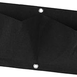 ATORSE Wall Hanging Planting Bag Utility Flower Container for Balcony Doorway Patio Black-image-43