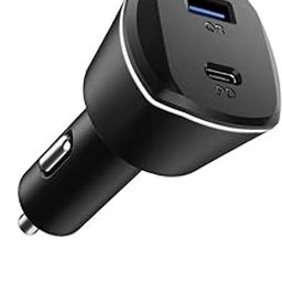 Station 2-Port Car Charger USB C+A,30W Power Delivery Compatible with Iphone12/11/Pro/Max/Mini/Se/Ipad Pro/Air 4Th Gen/MacBook Air/Watch 6/Se/Galaxy Note20/Note20 Ultra/S20/S20+&More,Black-30