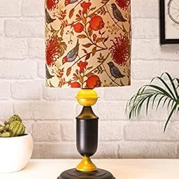 Murphy Black Table Lamp with Bird and Floral Shade, LED Bulb Included (Bird Shade)-picture-22