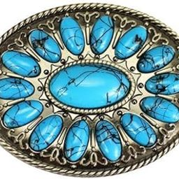 2Xcowboy Turquoise Bohemia Belt Buckle Werstern Indian Cowgirl Stone Buckles | Mens Accessories | Belt Buckles-image-26