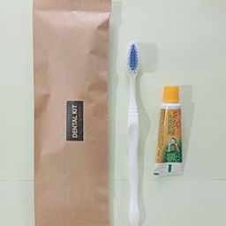 Hotel Dental Kit (Single Tooth Brush & Tooth Paste) Pack of 100 Pcs/Toiletries 100 Sets/Guest Amenity Kit/Bio-Degradable Paper Pouches-picture-19